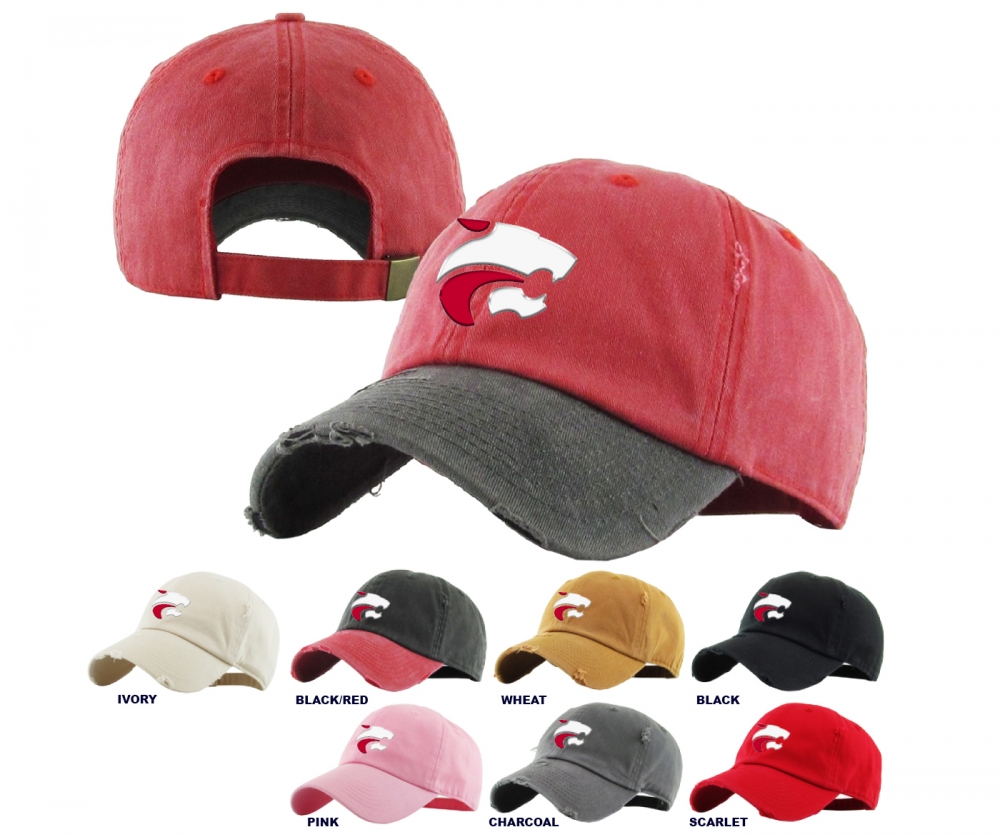 2019 JMHS LIQUID CHROME JAG HEAD DISTRESSED DAD HATS by PACER