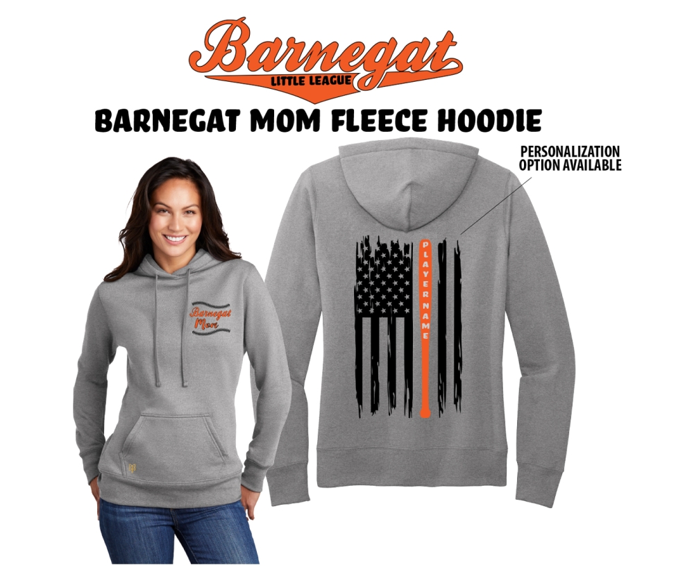 BARNEGAT LITTLE LEAGUE MOM STARS & STRIPES FLEECE HOODIE by PACER