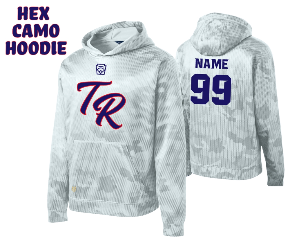 TOMS RIVER LITTLE LEAGUE HEX CAMO PERFORMANCE FLEECE HOODIE by PACER