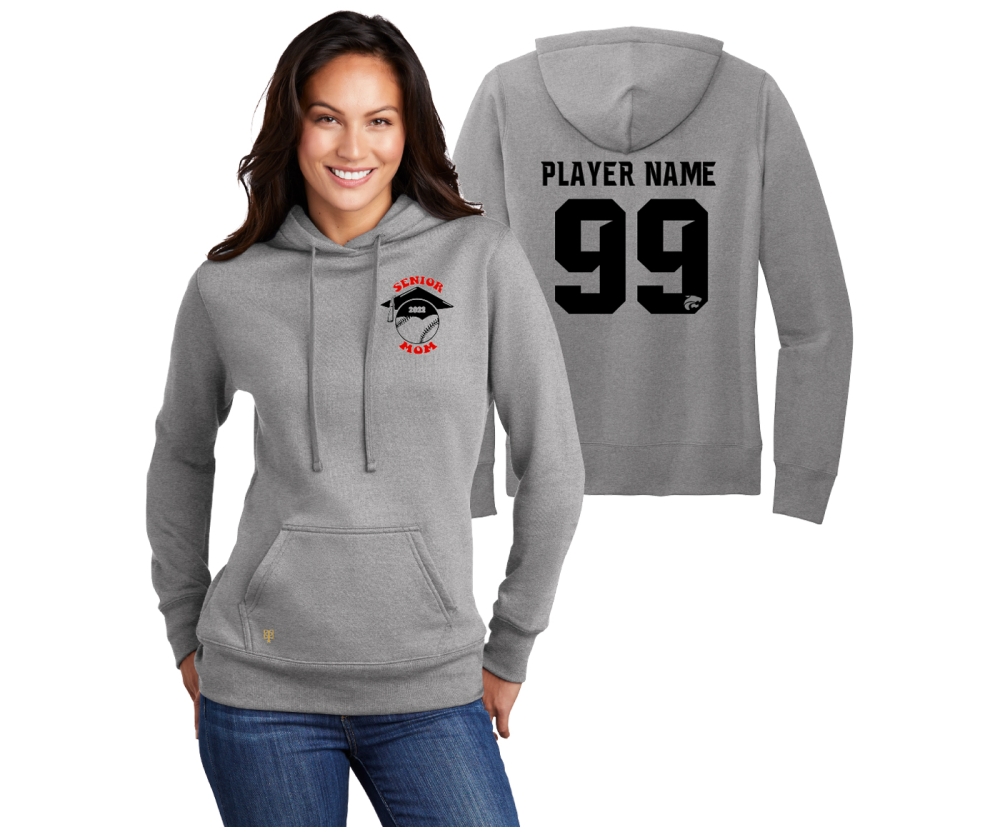 JMHS BASEBALL SENIOR MOM & DAD PULL-OVER FLEECE HOODIE by PACER