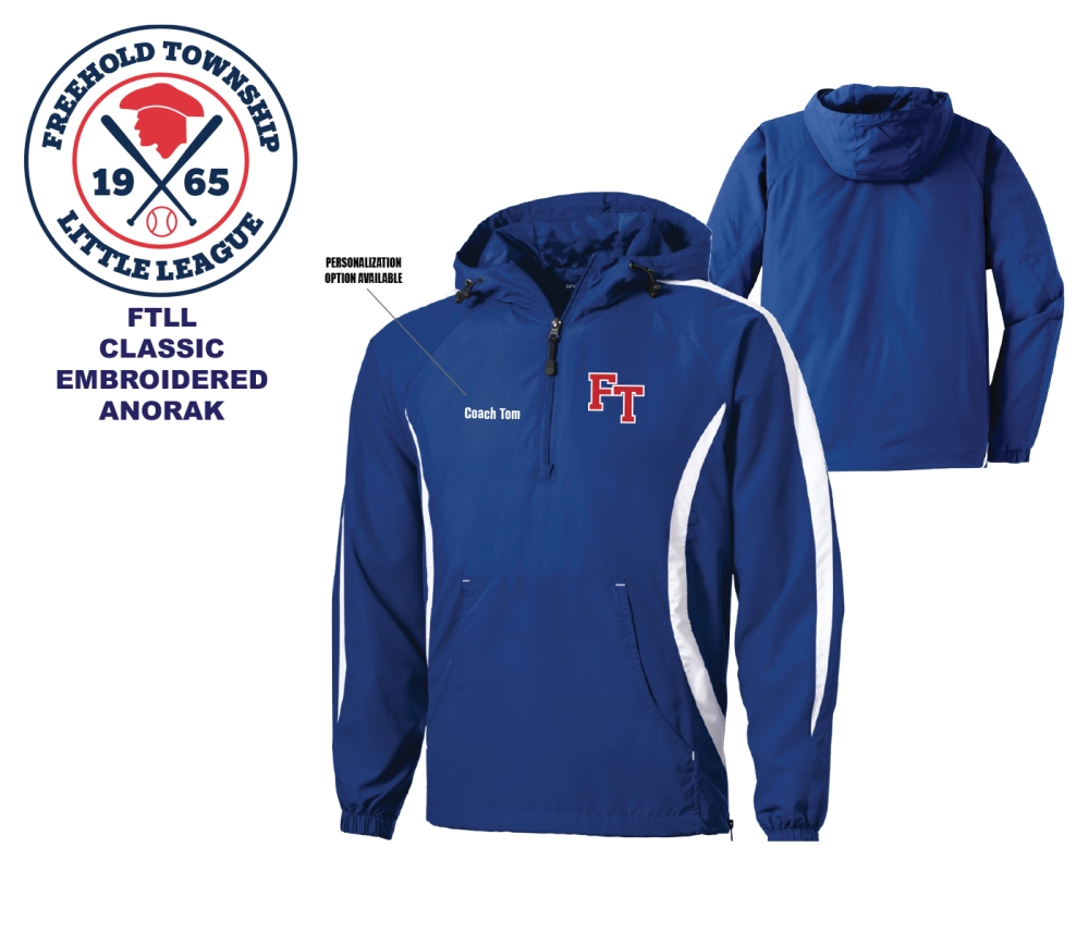 FTLL EMBROIDERED ALL-WEATHER POCKETED ANORAK by PACER