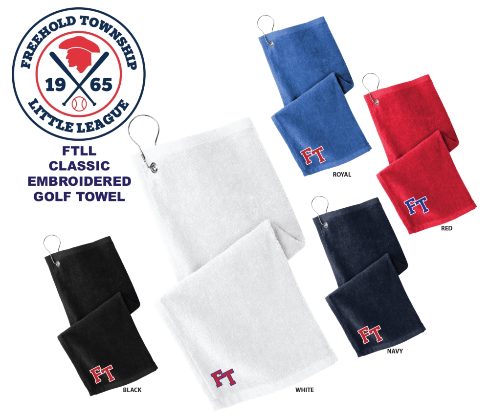FTLL CLASSIC EMBROIDERED GOLF TOWEL COLLECTION by PACER