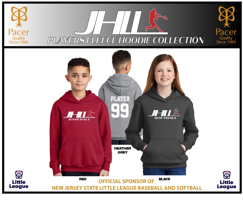 JHLL OFFICIAL PLAYERS FLEECE PULL-OVER HOODIE COLLECTION by PACER
