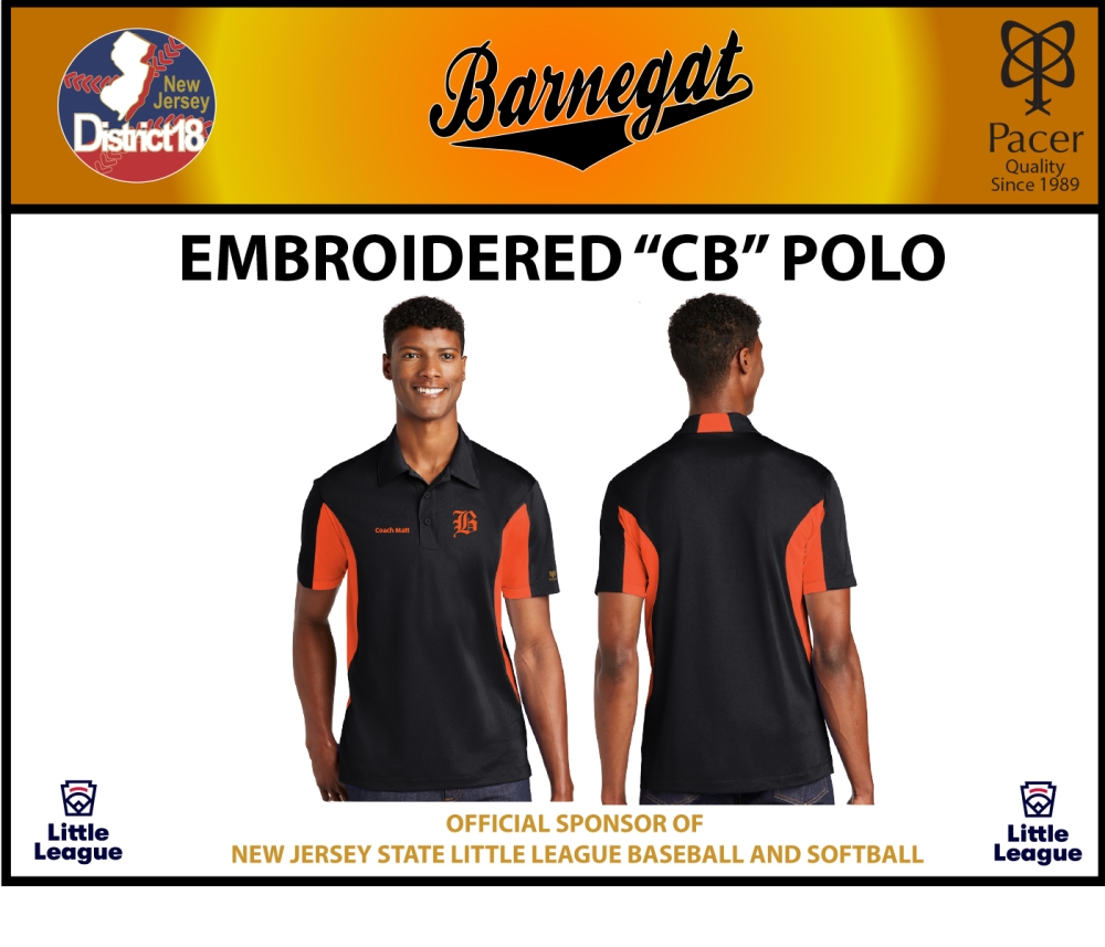 BLL EMBROIDERED CB POLO SHIRT by PACER