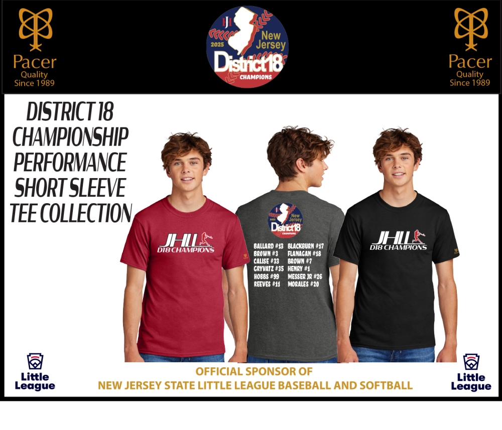 JHLL OFFICIAL D18 CHAMPIONSHIP PERFORMANCE TEE COLLECTION by PACER