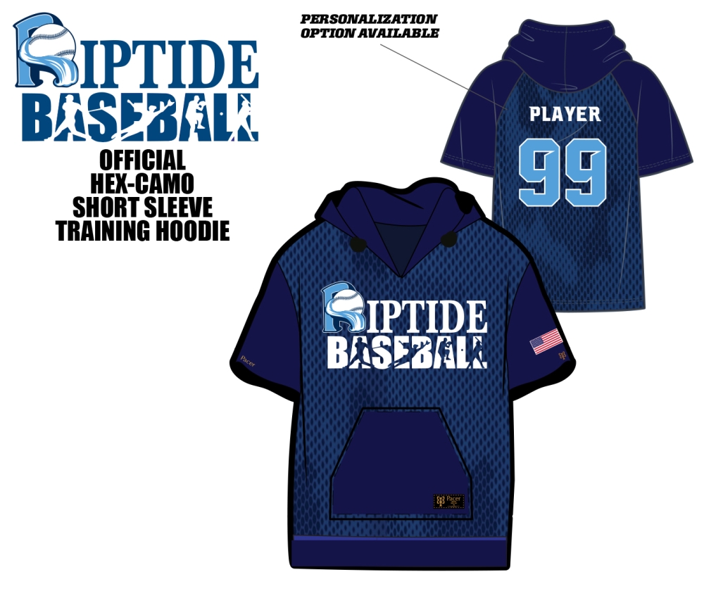 RIPTIDE SHORT SLEEVE HEX-CAMO TRAINING HOOD  by PACER