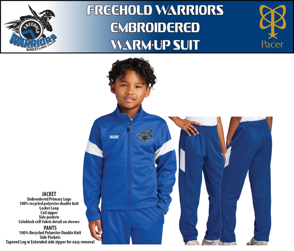 WARRIORS EMBROIDERED WARM-UP SUIT by PACER