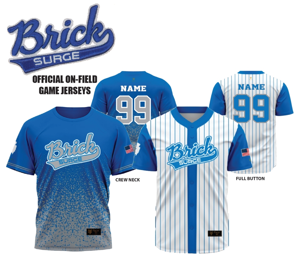 SURGE OFFICIAL ON-FIELD JERSEY'S by PACER
