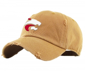 JMHS LIQUID CHROME JAG HEAD DISTRESSED DAD HATS by PACER