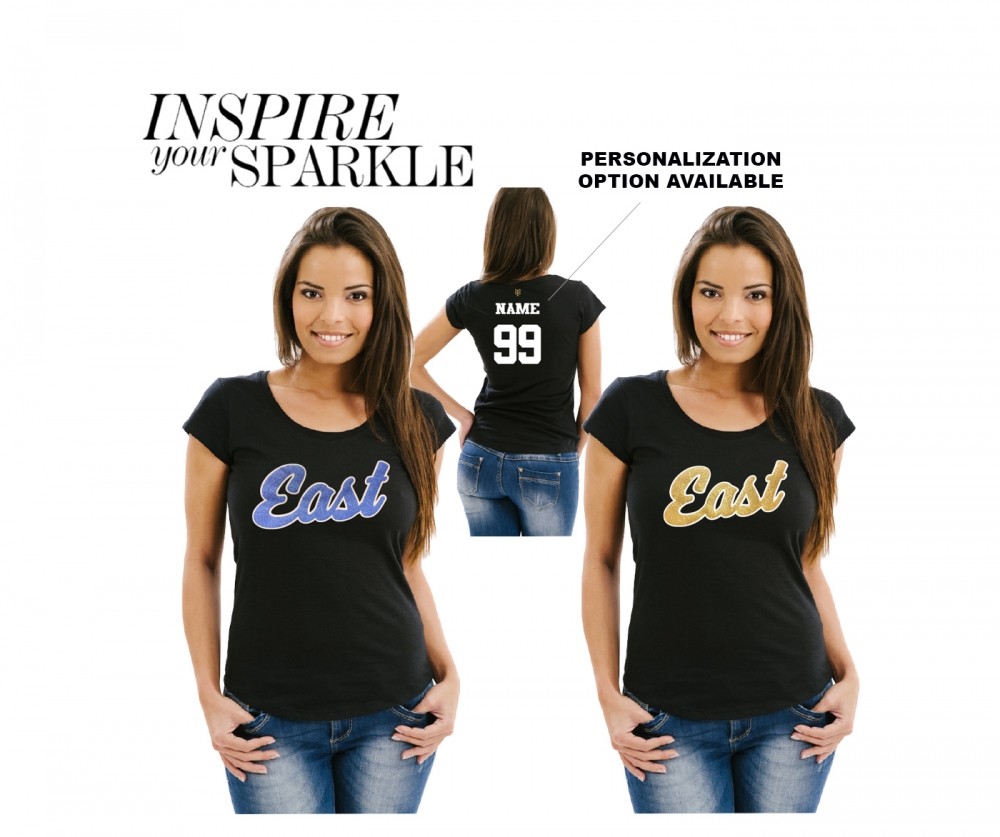 OFFICIAL GLITTER SCOOP NECK TEE by PACER