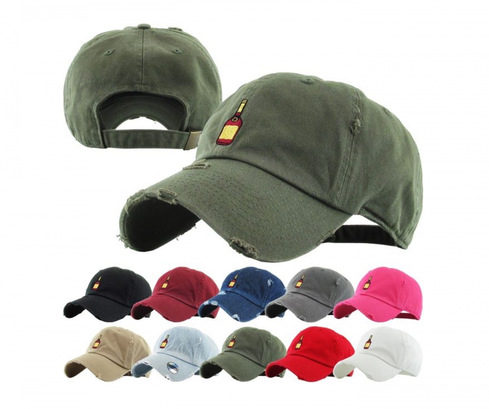 HENNY BOTTLE VINTAGE DISTRESSED DAD HAT by Pacer