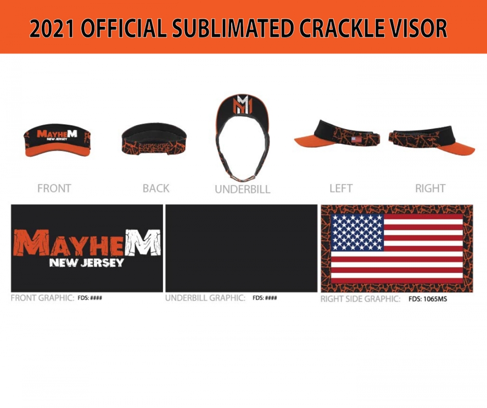MAYHEM OFFICIAL CRACKLE SUBLIMATED VISOR by PACER