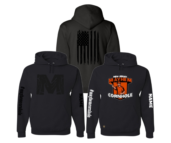 MAYHEM CORNHOLE OFFICIAL FLEECE PULL OVER HOODIE COLLECTION by PACER