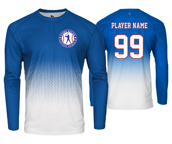 TOMS RIVER LITTLE LEAGUE PERFORMANCE LS BP FADE JERSEY by PACER