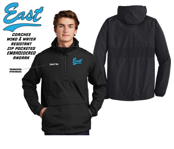 TRELL EMBROIDERED ALL-WEATHER POCKETED ANORAK by PACER