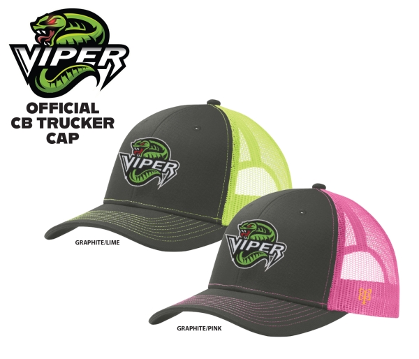 VIPERS EMBROIDERED CB TRUCKER CAP by PACER