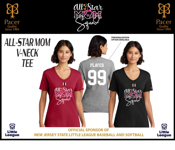 JHLL ALL-STAR MOM V-NECK TEE by PACER