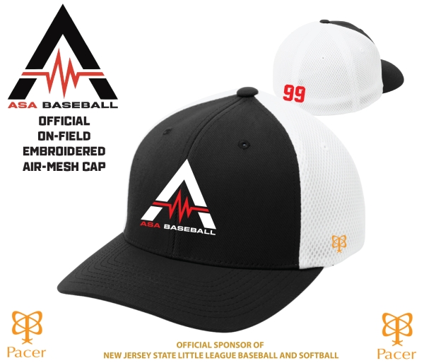 ASA OFFICIAL ON-FIELD FITTED AIR-MESH CAP by Pacer