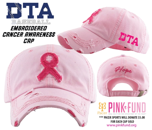 FRAZIERS DTA ACADEMY CANCER AWARENESS DISTRESSED PINK-FUND CAP by PACER