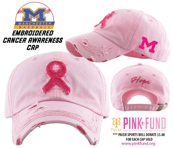 MLL CANCER AWARENESS DISTRESSED PINK-FUND CAP by PACER