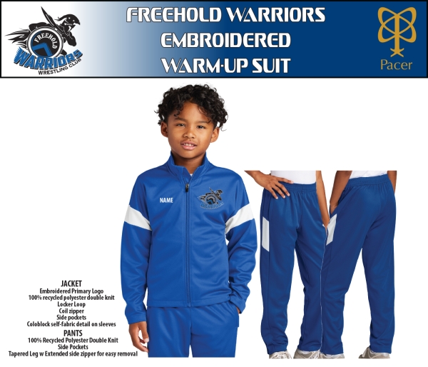 WARRIORS EMBROIDERED WARM-UP SUIT by PACER