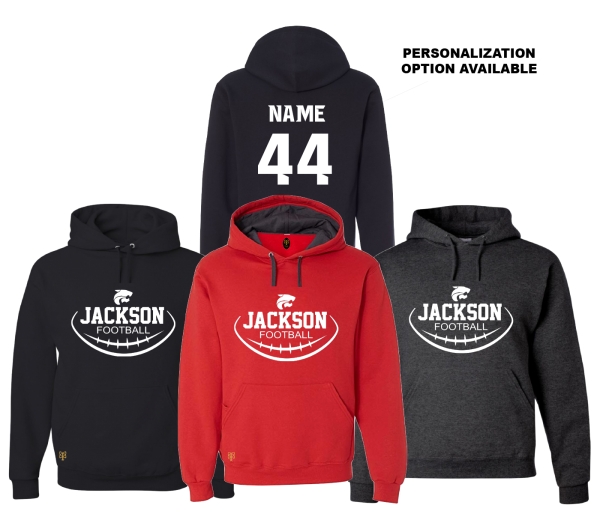 JMHS FOOTBALL INSIDER SEAMS FLEECE PULL OVER HOODIE by PACER