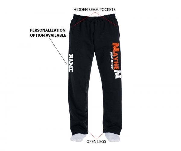 NJ MAYHEM OFFICIAL FLEECE SWEATPANTS w POCKETS by PACER