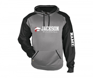JMHS FOOTBALL HORIZON WORDMARK PULL-OVER PREMIUM FLEECE HOODIE by PACER