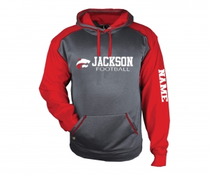 JMHS FOOTBALL HORIZON WORDMARK PULL-OVER PREMIUM FLEECE HOODIE by PACER