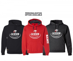 JMHS FOOTBALL INSIDER SEAMS FLEECE PULL OVER HOODIE by PACER