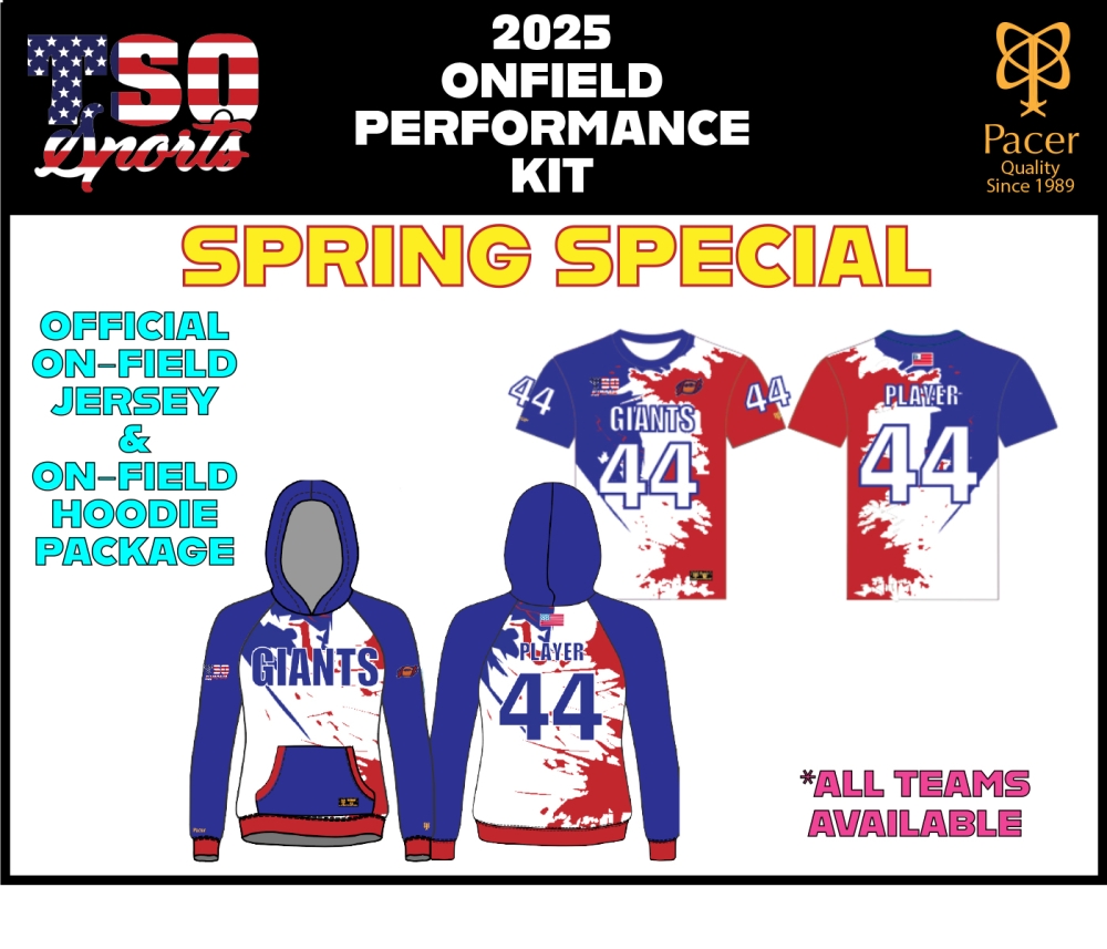 TSO FOOTBALL 2025 ON-FIELD PLAYERS KIT by PACER