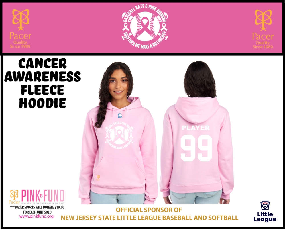 RIPTIDE 2025 CANCER AWARENESS FLEECE HOODIE by PACER