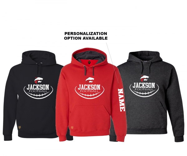 JMHS FOOTBALL INSIDER SEAMS FLEECE PULL OVER HOODIE by PACER