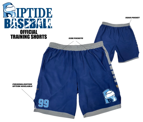 RIPTIDE 100% SUBLIMATED PERFORMANCE TRAINING SHORTS by PACER